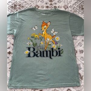 Disney Green Bambi Short Sleeve Tee